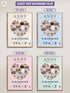 Heart Collage Baby Birth Poster – Personalized Newborn Print with Verse